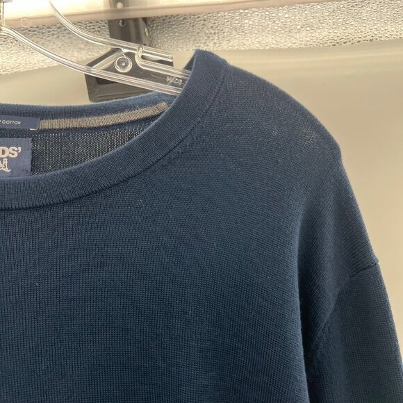 Lands' End Men's Long Sleeve Pullover Sweater Navy Size Large - Picture 3 of 9